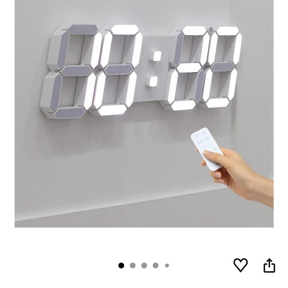 LED Digital Wall Clock - Picture 3 of 6